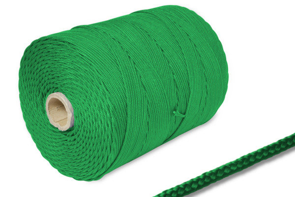 PP šnúra, priemer 2 mm na 500 m cievke, zelená
