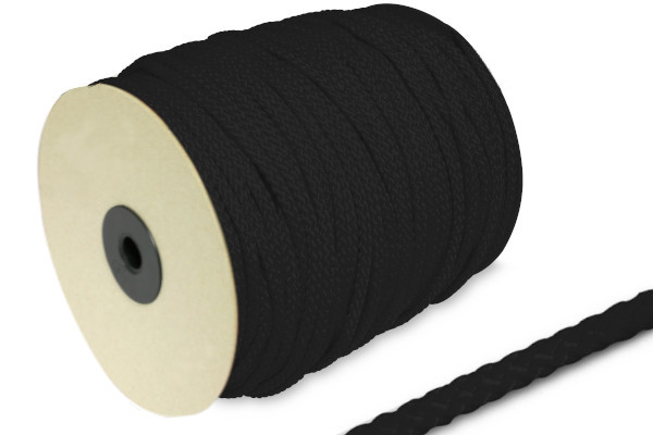 PP šnúra, Ø 5 mm, na 100 m rolke, čierna