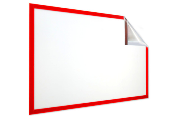 Magnetické informačné rámy pre formát DIN A4, 229 x 315 mm, červený