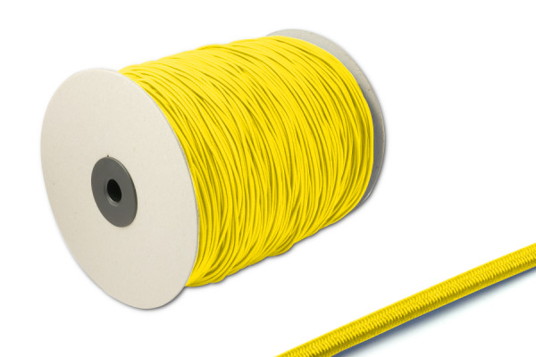 Gumová šnúra, priemer 2,2 mm, na 500 m rolke, žltá