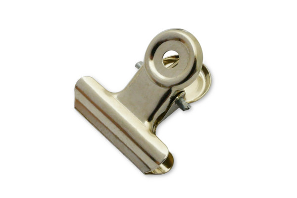 Mini Briefklemmer, 21 mm breit, vernickelt