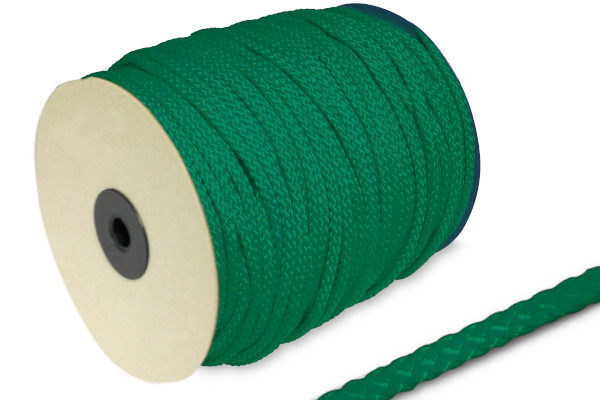 PP šnúra, Ø 5 mm, na 100 m rolke, zelená