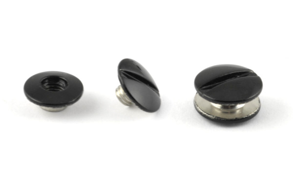 Buchschrauben schwarz 2 mm