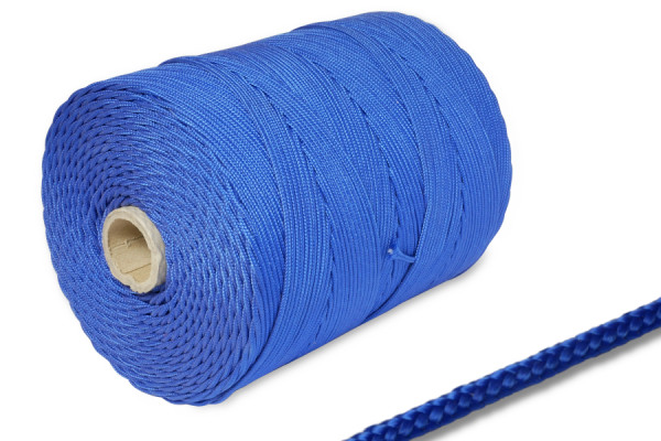PP šnúra, priemer 2 mm, na 500 m cievke, modrá