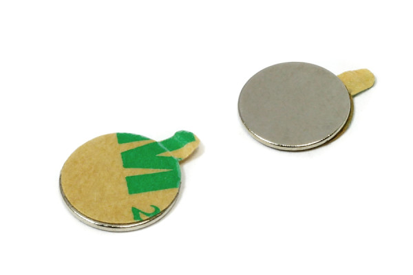 Samolepiace kotúčové magnety, 10,0 x 0,6 mm