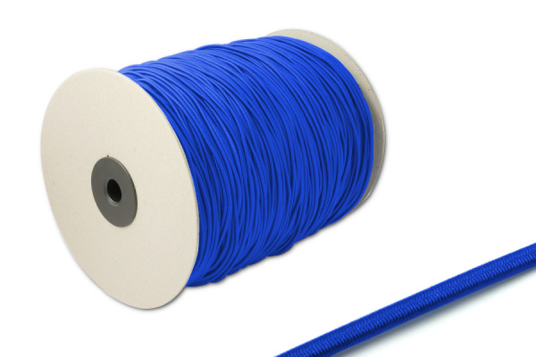 Gumová šnúra, Ø 2,2 mm, na 500 m rolke, stredne modrá