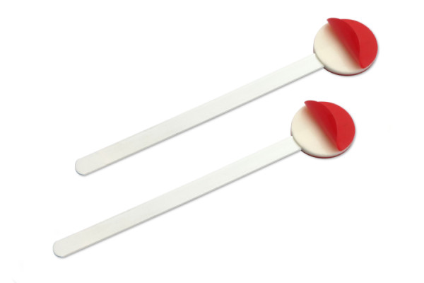 Kovové Dekolift-Tabs, šírka približne 80 mm, s plastovým obalom, s 2 lepiacimi plochami