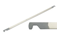 Závesné lišty, <BR> sivé spekané konce,<BR> s otvormi 80 mm