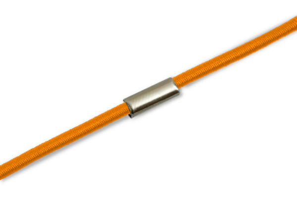 Gumové šnúrky namontované na krúžok, oranžové
