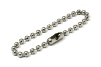 Guličkové retiazky so zapínaním, <BR>priemer 2,4 mm, poniklované