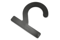 Háčiky na vzorkovníky z plastu,<BR> 72 x 72 x 2 mm,<BR> čierne