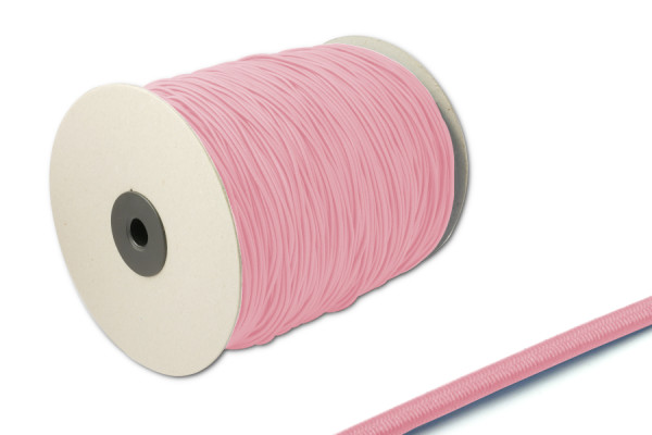 Gumová šnúra, priemer 2,2 mm, na 500 m rolke, ružová