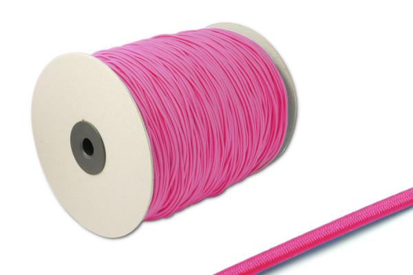 Gumová šnúra, priemer 2,2 mm, na 500 m rolke, ružová