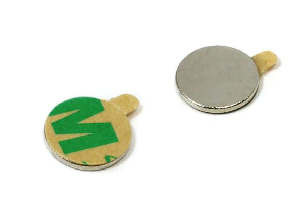 Samolepiace kotúčové magnety, 10,0 x 1 mm