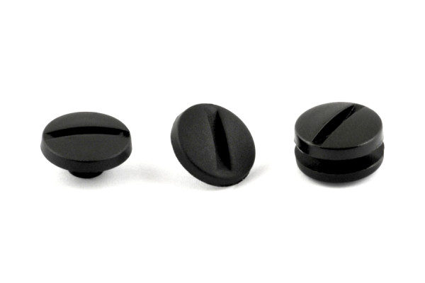 Kunststoff-Buchschrauben schwarz