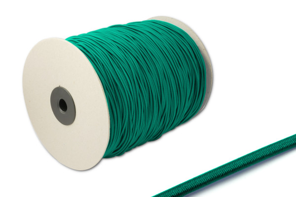Gumová šnúra, Ø 2,2 mm, na 500 m rolke, tmavozelená