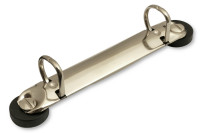 Mechaniky pre krúžkové zakladače,<BR> magnetické, DIN A4 / A5,<BR> tvar D, s 2 krúžkami