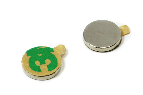Samolepiace kotúčové magnety, 9,5 x 1,5 mm