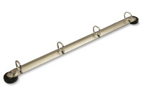 Mechaniky pre krúžkové zakladače,<BR> magnetické, DIN A4<BR> tvar D, so 4 krúžkami