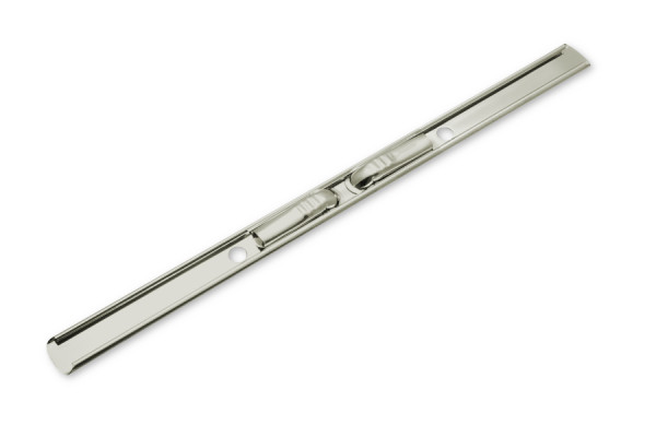 Posuvné krycie lišty pre špirálové pružiny, 202 x 13 mm, poniklované