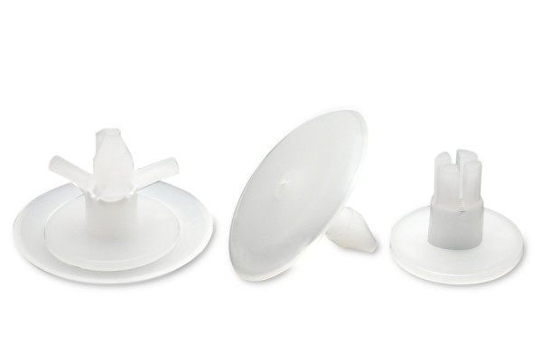 Rozpínacie nity, plast, prírodná farba, 7–12 mm