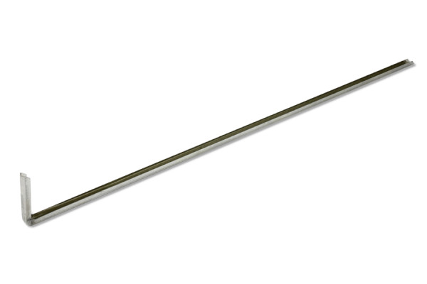 Ochrana rohov pre zakladače, 255 x 28 mm, poniklovaná