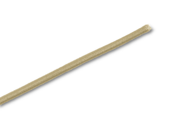 Gummischnüre als Zuschnitte, beige